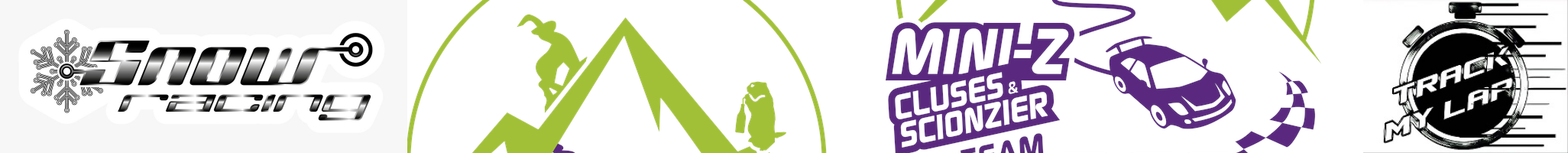 Main logo plus snow logo and track my lap logo